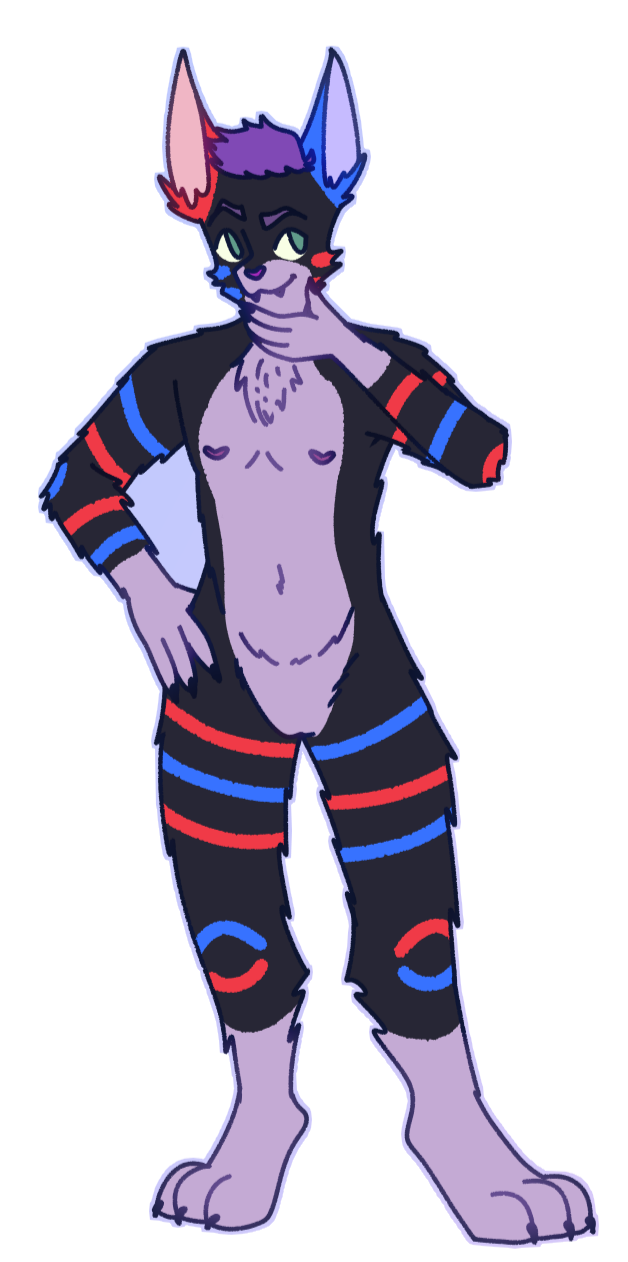 Iolite Ocean's fursona, Rio Geo.